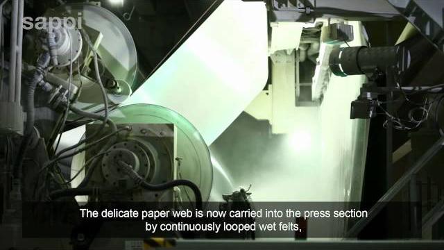 The paper making process The paper making process