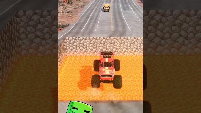 Cars vs big minecraft lava pit beamng.drive Cars vs big minecraft lava pit beamng.drive