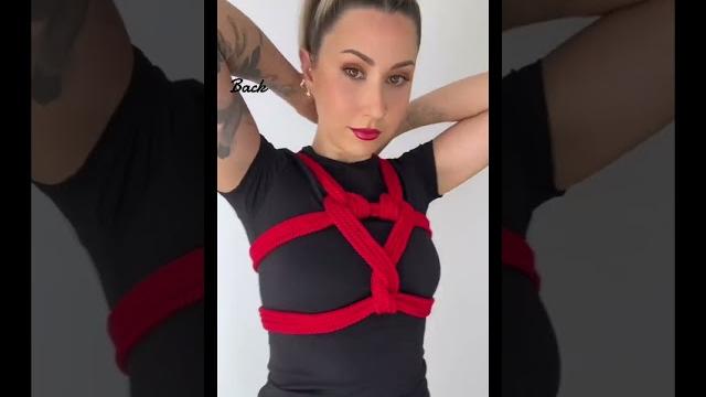Here’s a front and back view of our heart shibari chest harness tie 🫶️ #valentinesday #shibari Here’s a front and back view of our heart shibari chest harness tie 🫶️ #valentinesday #shibari