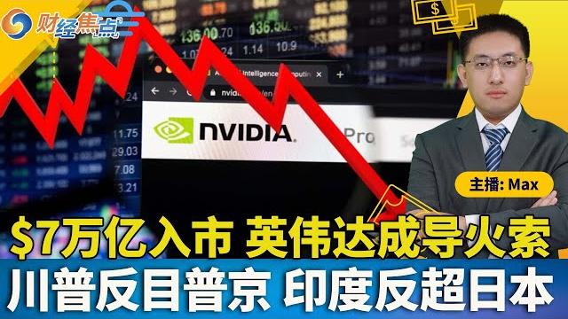 $7万亿资金待命 静待英伟达"判决日";印度自称超越日本成世界第四大经济体;拟审查社交媒体 美暂停留学生签证面谈;川普考虑对俄罗斯实施新制裁;川普罕见赞赏欧盟加快贸易谈判;财经焦点0527 $7万亿资金待命 静待英伟达"判决日";印度自称超越日本成世界第四大经济体;拟审查社交媒体 美暂停留学生签证面谈;川普考虑对俄罗斯实施新制裁;川普罕见赞赏欧盟加快贸易谈判;财经焦点0527