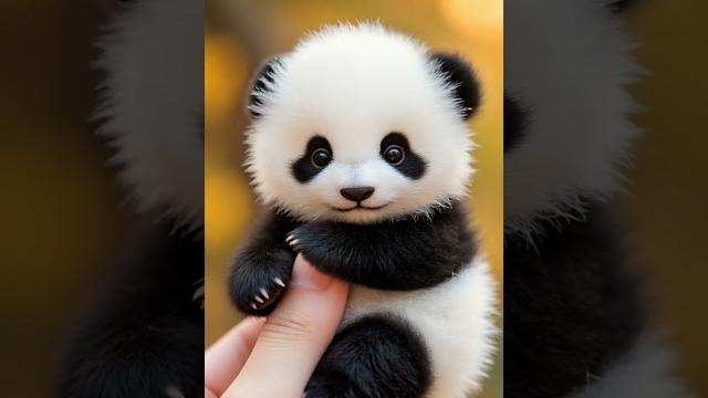 This baby panda fits on your finger. i’m done This baby panda fits on your finger. i’m done