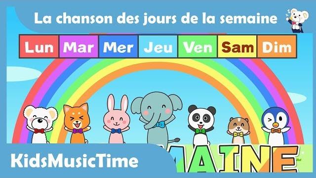 Days of the week song in french | learning the days of the week in french! | kidsmusictime Days of the week song in french | learning the days of the week in french! | kidsmusictime