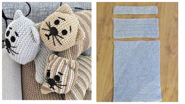 Котоподушка игрушка вязаная спицами.подарок своими руками.soft toy with spokes. интерьерная подушка Котоподушка игрушка вязаная спицами.подарок своими руками.soft toy with spokes. интерьерная подушка