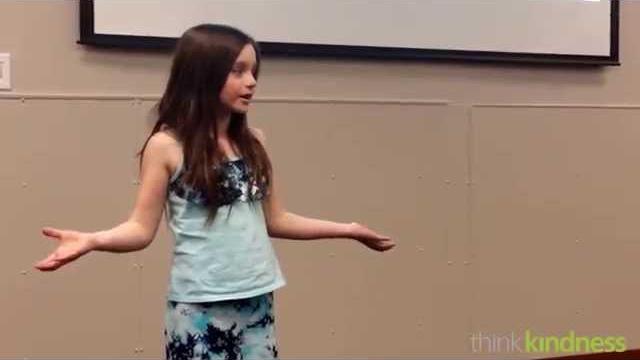 Kindness speech by 10 year old girl Kindness speech by 10 year old girl