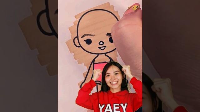 Siowei toca boca drawing #paperdiy #youtuber #shorts Siowei toca boca drawing #paperdiy #youtuber #shorts