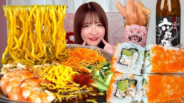 【大食い】冷やし中華コストコ【asmr】 【大食い】冷やし中華コストコ【asmr】