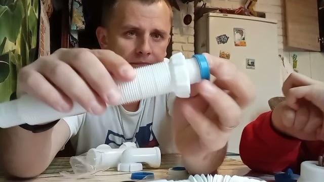 Сборка сифона для ванной aнипласт е255 и av Сборка сифона для ванной aнипласт е255 и av