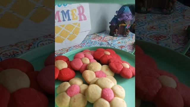 Galletas de mantequilla con forma de flor un delicioso snack #dulce #food #cake #galletas #recipe Galletas de mantequilla con forma de flor un delicioso snack #dulce #food #cake #galletas #recipe