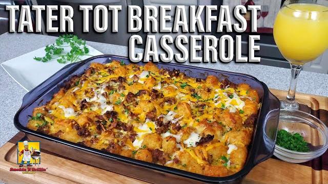 Tater tot breakfast casserole Tater tot breakfast casserole