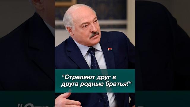 Лукашенко: надо, чтобы перестали стрелять! это родные люди! // интервью науфалу #shorts Лукашенко: надо, чтобы перестали стрелять! это родные люди! // интервью науфалу #shorts