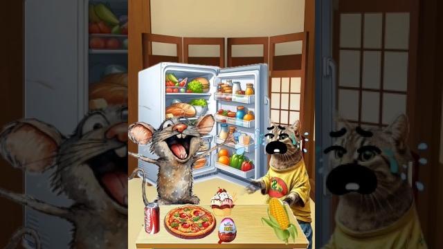 Tikus nakal , kasihan kucingnya ya ? #comedy Tikus nakal , kasihan kucingnya ya ? #comedy