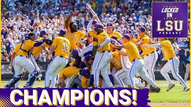 National champions! lsu beats coastal carolina to win the cws title! | immediate reaction National champions! lsu beats coastal carolina to win the cws title! | immediate reaction