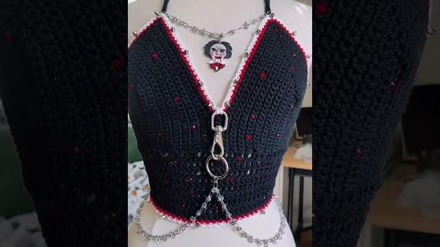 Which halloween crochet top are you wearing? #crochettops #crochet #crocheting #crochettutorial Which halloween crochet top are you wearing? #crochettops #crochet #crocheting #crochettutorial