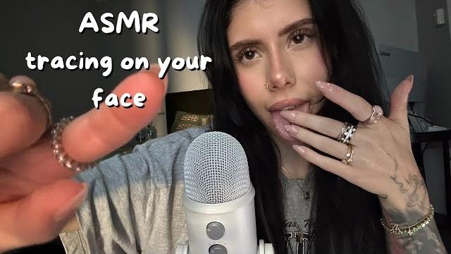 Asmr spit painting / tracing numbers on your face Asmr spit painting / tracing numbers on your face