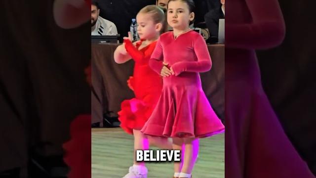Little girl at dance competition Little girl at dance competition
