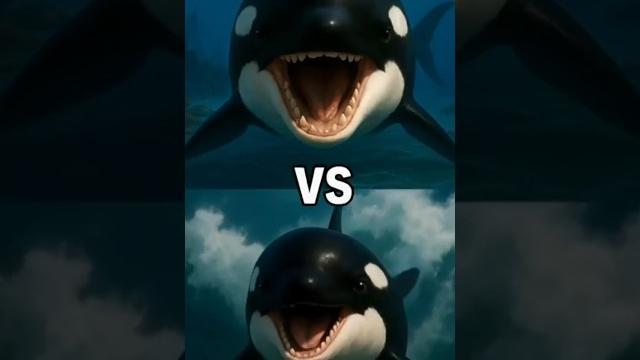 Orca vs orca cub, godzilla, kraken, dolphin, squid, sea snake, turbot, leafy dragonfish, sea snail Orca vs orca cub, godzilla, kraken, dolphin, squid, sea snake, turbot, leafy dragonfish, sea snail