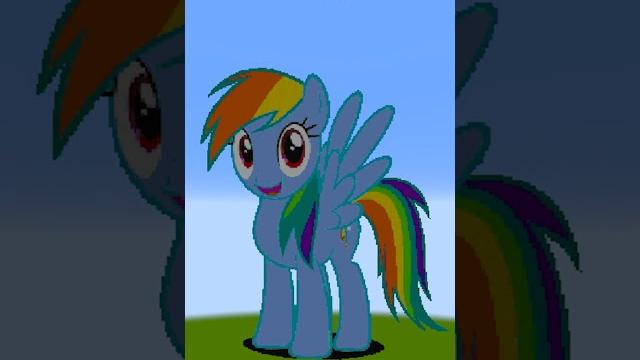 My little pony in minecraft #shorts My little pony in minecraft #shorts