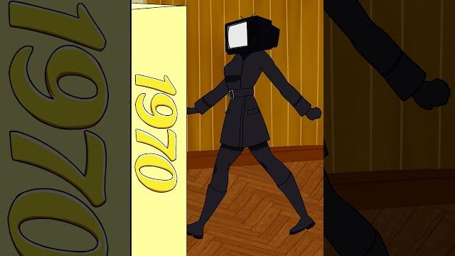 Skibidi toilet in 1970 animation Skibidi toilet in 1970 animation