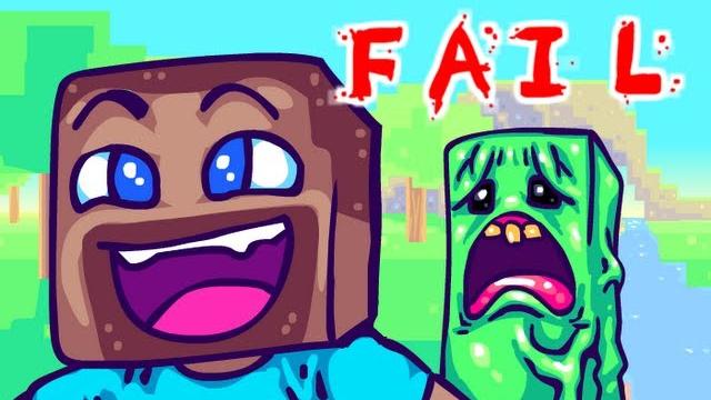 Minecraft fail, a minecraft parody Minecraft fail, a minecraft parody