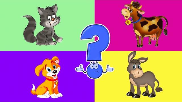 Домашние животные тесты для детей 3-4 лет. развивающие мультики про животных для детей Домашние животные тесты для детей 3-4 лет. развивающие мультики про животных для детей
