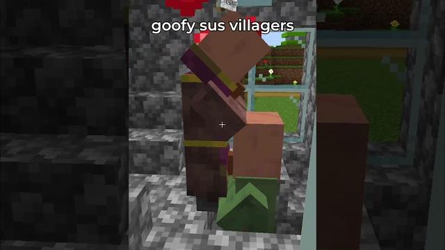 Goofy sus villagers in minecraft Goofy sus villagers in minecraft