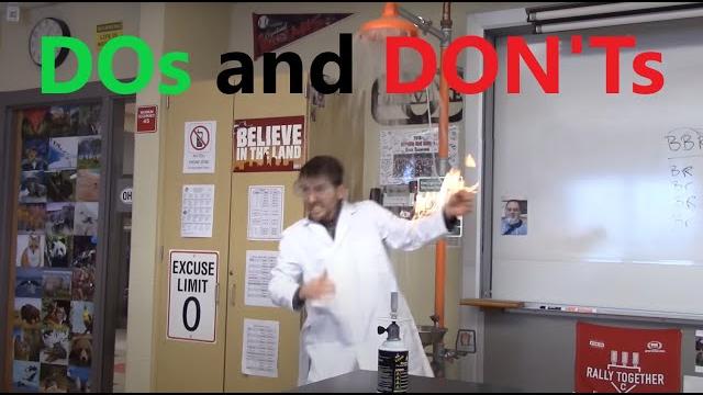 The dos and don'ts of lab safety (funny) The dos and don'ts of lab safety (funny)
