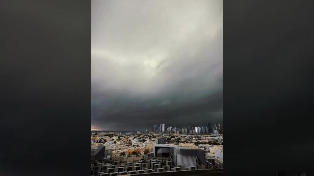 Dubai rain #strom #timelapse Dubai rain #strom #timelapse