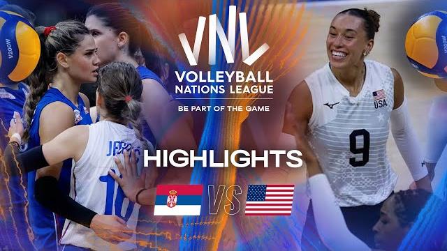 Serbia vs. usa - highlights | week 2 | women's vnl 2025 Serbia vs. usa - highlights | week 2 | women's vnl 2025