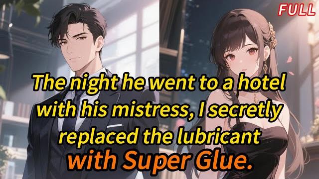 The night he went to a hotel with his mistress, i secretly replaced the lubricant with super glue. The night he went to a hotel with his mistress, i secretly replaced the lubricant with super glue.