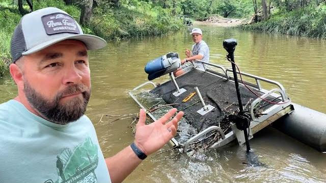 Rescue mission in the flooded creek! Rescue mission in the flooded creek!