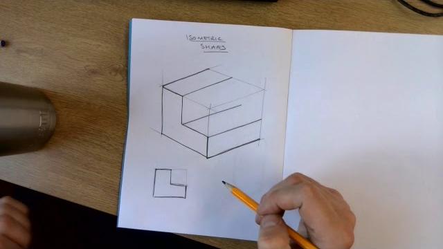 Freehand sketching isometric shapes Freehand sketching isometric shapes