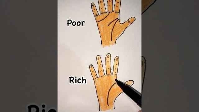 Poor or rich | the difference of one line matters #palmistry #art #fun #online #reels #drawing Poor or rich | the difference of one line matters #palmistry #art #fun #online #reels #drawing