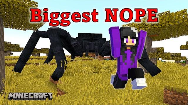 Giant spiders in minecraft! / giant bugs addon Giant spiders in minecraft! / giant bugs addon