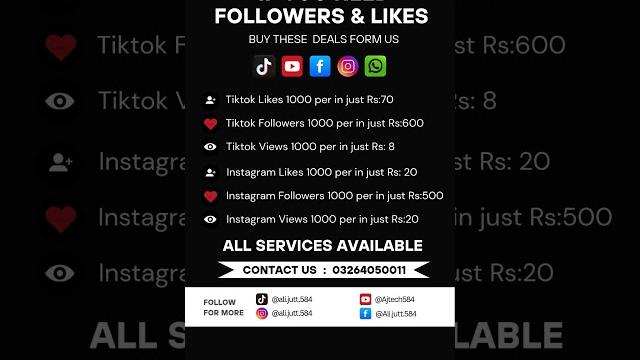 Cheap tiktok & instagram followers + likes #viral #shorts #tiktoklikes #freelikes #buytiktoklikes Cheap tiktok & instagram followers + likes #viral #shorts #tiktoklikes #freelikes #buytiktoklikes