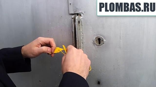 Как установить и открыть пластиковую пломбу Как установить и открыть пластиковую пломбу