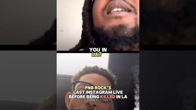 The creepy last instagram live of pnb rock ️ The creepy last instagram live of pnb rock ️