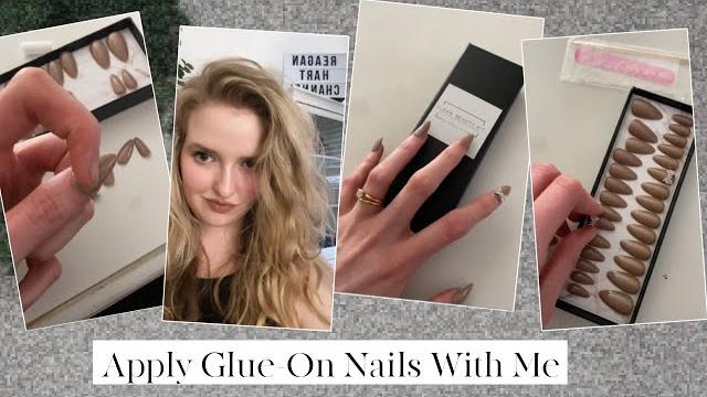 Apply glue on nails with me| #shorts Apply glue on nails with me| #shorts