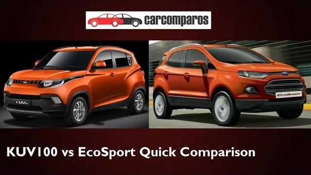 Kuv 100 vs ecosport comparison Kuv 100 vs ecosport comparison