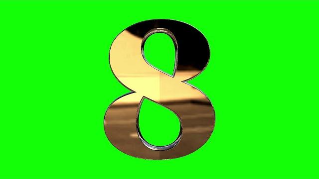 Number eight 3d text green screen loop animation stock footage hd - free download stock footage Number eight 3d text green screen loop animation stock footage hd - free download stock footage