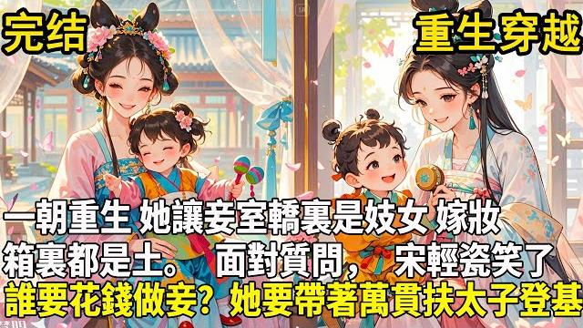 前世宋輕瓷深愛孟祈年,為他奉上家財。出事後他卻逼她做妾,要另娶堂妹為妻。她拒絕無用慘死後院。一朝重生,她讓妾室轎裏是妓女,嫁妝箱裏都是土。面對質問,宋輕瓷笑了。誰要花錢做妾?她要帶著萬貫家財扶太子登基 前世宋輕瓷深愛孟祈年,為他奉上家財。出事後他卻逼她做妾,要另娶堂妹為妻。她拒絕無用慘死後院。一朝重生,她讓妾室轎裏是妓女,嫁妝箱裏都是土。面對質問,宋輕瓷笑了。誰要花錢做妾?她要帶著萬貫家財扶太子登基