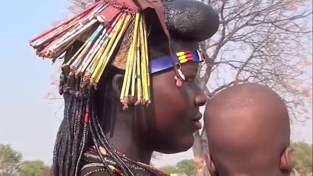 Angola tribal peoples life in small town Angola tribal peoples life in small town