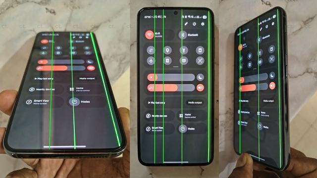 Samsung one ui 7 - green line issue Samsung one ui 7 - green line issue
