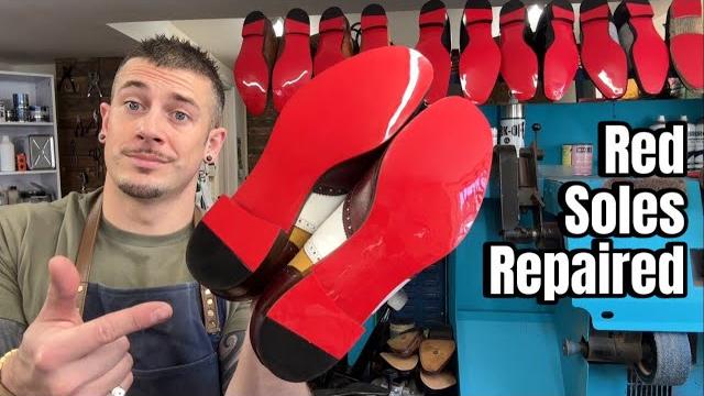 How we repair christian louboutin red soles How we repair christian louboutin red soles