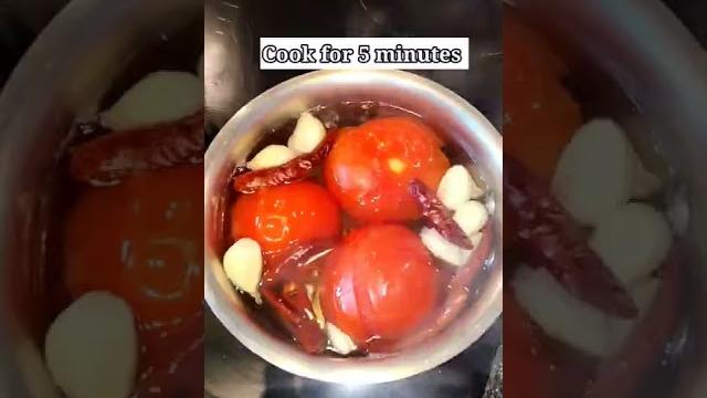 Spicy momo's chutney ️️️#shorts #shortsvideo Spicy momo's chutney ️️️#shorts #shortsvideo