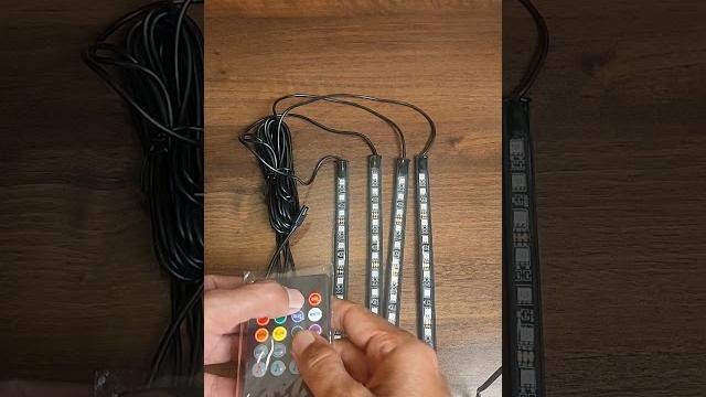 Car 48 led multicolour interior strip light with sound active function & remote | car fancy light Car 48 led multicolour interior strip light with sound active function & remote | car fancy light