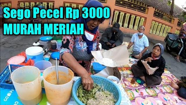 Sego pecel rp 3000 || nasi pecel lesehan Sego pecel rp 3000 || nasi pecel lesehan