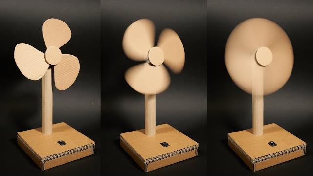 Summer craft: table fan out of cardboard at home - diy crafts Summer craft: table fan out of cardboard at home - diy crafts