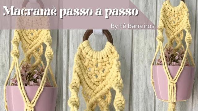 #diy | suporte para plantas em macramê passo a passo | diy plant hanger #macramepassoapasso #diy | suporte para plantas em macramê passo a passo | diy plant hanger #macramepassoapasso