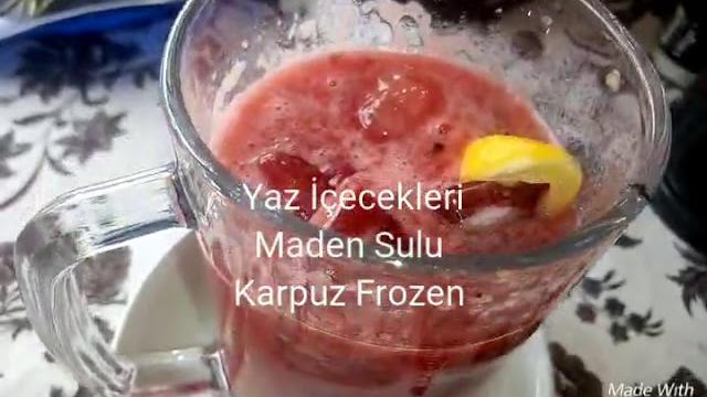 Karpuz frozen ( maden sulu, muzlu ) Karpuz frozen ( maden sulu, muzlu )