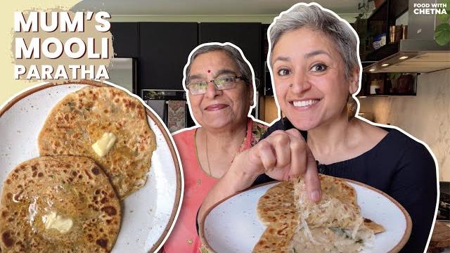 Mums mooli paratha | delicious radish stuffed flatbread recipe | 30 minute meal | food with chetna Mums mooli paratha | delicious radish stuffed flatbread recipe | 30 minute meal | food with chetna